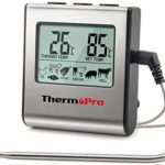 ThermoPro TP16 Thermomètre de Cuisson pour Viande Numérique avec Large Écran LCD pour Fumoir Four Cuisine Friandises Barbecue Grill Thermomètre avec Minuteur et Sonde de Températures en Acier Inoxydable - Cuisine A Vivre ThermoPro TP16 Thermomètre de Cuisson pour Viande Numérique avec Large Écran LCD pour Fumoir Four Cuisine Friandises Barbecue Grill Thermomètre avec Minuteur et Sonde de Températures en Acier Inoxydable