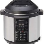 AmazonBasics Cuiseur-vapeur électrique multi-usage 23-en-1, 5,5 litres, 1 000 W, acier inoxydable brossé, avec livre de recettes gratuit