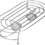 axentia 218221 Chauffe Plat avec Bougie, Acier Chromé, Argent, 28 x 14,5 x 6 cm