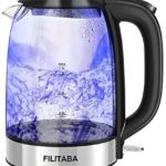 Bouilloire Électrique en Cristal, Bouilloire Électrique 1,7 L avec LED, Bouilloire Sans BPA avec Arrêt Automatique et Protection contre l'ébullition, Bouilloire de Chauffage Rapide - Cuisine A Vivre Bouilloire Électrique en Cristal, Bouilloire Électrique 1,7 L avec LED, Bouilloire Sans BPA avec Arrêt Automatique et Protection contre l'ébullition, Bouilloire de Chauffage Rapide