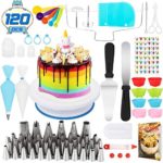 Popolic Plateau Tournant de Gâteau,Kit de Pâtisserie 120pcs Décoration Professionnel Ustensiles en Silicone, Outils Ustensiles de Pâtisserie Spatule Glaçage pour Cuisine Décoration de Gâteaux - Cuisine A Vivre Popolic Plateau Tournant de Gâteau,Kit de Pâtisserie 120pcs Décoration Professionnel Ustensiles en Silicone, Outils Ustensiles de Pâtisserie Spatule Glaçage pour Cuisine Décoration de Gâteaux