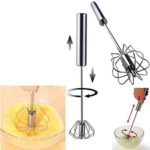 ShopVip Nouveaute! Fouet Cuisine Semi Automatique en Acier Inoxydable Batteur d’œufs, de crème, café, pâtisserie, mixeur à Main pour Lait Froid et mélanges, sauces - Cuisine A Vivre ShopVip Nouveaute! Fouet Cuisine Semi Automatique en Acier Inoxydable Batteur d’œufs, de crème, café, pâtisserie, mixeur à Main pour Lait Froid et mélanges, sauces