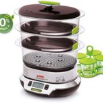 SEB CUISEUR VAPEUR VITACUISINE COMPACT 0% BPA Vitamine preservée Cuisson légumes, le poisson, la viande, riz, pates, fruits, desserts VS404300 - Cuisine A Vivre SEB CUISEUR VAPEUR VITACUISINE COMPACT 0% BPA Vitamine preservée Cuisson légumes, le poisson, la viande, riz, pates, fruits, desserts VS404300