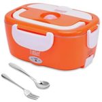 Timker Boîte Chauffante Repas 12V 24V 220V 3 in 1 Chauffage électrique de Voiture Lunch Box Accueil Chauffage électrique Chauffe-Plats Chauffe-Repas pour la Conservation de la Chaleur