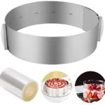 ZITFRI Cercle a Patisserie Reglable Cercle Gateau Extensible Ø 16-30cm Cercle Entremet Rond INOX Moule Fraisier Mousse Dessert avec Collier à Gâteau - Cuisine A Vivre ZITFRI Cercle a Patisserie Reglable Cercle Gateau Extensible Ø 16-30cm Cercle Entremet Rond INOX Moule Fraisier Mousse Dessert avec Collier à Gâteau