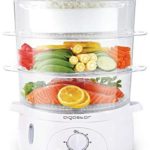 Aigostar Fitfoodie 30CFO - Cuiseur vapeur électrique 0% BPA. Puissance de 800W, minuterie, 3 niveaux indépendants de cuisson. Cuisine saine. Design exclusif. - Cuisine A Vivre Aigostar Fitfoodie 30CFO - Cuiseur vapeur électrique 0% BPA. Puissance de 800W, minuterie, 3 niveaux indépendants de cuisson. Cuisine saine. Design exclusif.