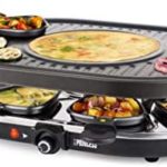 Princess Party Raclette avec 8 Ovale Grille Noir - Cuisine A Vivre Princess Party Raclette avec 8 Ovale Grille Noir