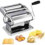 Sailnovo Machine à Pâtes Laminoir à Pâtes en Acier Inoxydable pour Tagliatelle/Spaghettis/Lasagnes/Ravioles (V1) - Cuisine A Vivre Sailnovo Machine à Pâtes Laminoir à Pâtes en Acier Inoxydable pour Tagliatelle/Spaghettis/Lasagnes/Ravioles (V1)