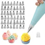 Jackify Douilles Pâtisserie, 50 Pièces en Acier Inoxydable DIY Kits, 48 Douilles, 1 Poches à Douille Réutilisable, 1 Coupleurs, DIY Kits pour Décoration de Gâteaux - Cuisine A Vivre Jackify Douilles Pâtisserie, 50 Pièces en Acier Inoxydable DIY Kits, 48 Douilles, 1 Poches à Douille Réutilisable, 1 Coupleurs, DIY Kits pour Décoration de Gâteaux