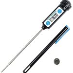 Anpro Thermomètre de Cuisson,Thermomètres de Cuisine Thermomètre Numérique Digital avec Sonde Longue et LCD Ecran pour Nouriture, Viande, Huile, Lait, Vin, BBQ et Eau Chaude - Noir - Cuisine A Vivre Anpro Thermomètre de Cuisson,Thermomètres de Cuisine Thermomètre Numérique Digital avec Sonde Longue et LCD Ecran pour Nouriture, Viande, Huile, Lait, Vin, BBQ et Eau Chaude - Noir