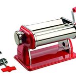Artemio 18002081 Machine à pâte, Rouge et Acier, 21x14 x14,5 cm
