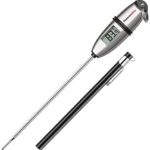 ThermoPro TP02S Thermomètre de Cuisson Numérique 5 Secondes Thermomètre Instantané Thermomètre pour Boissons Chaudes Lait Les Confiseries avec Longue Sonde