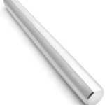 SveBake Acier Inoxydable Pâte - Acier Inoxydable Rouleau à pâtisserie Rolling Pin Rouleau à pâtisserie Parfait pour Les boulangers 40 cm teigschaber