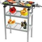Naélia CGF-YG3018-NAE Plancha Barbecue, Noir/INOX