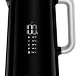 Krups BW8018 Smart'n Light Bouilloire électrique 5 niveaux de température Affichage numérique 30 minutes Fonction de maintien au chaud | Auto-Off | Capacité 1,7 L | Construction double paroi | Noir