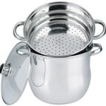 Haussmann Héritage® Couscoussier/Cuit Vapeur/Faitout 3 en 1- INOX－Tous Feux Dont Induction－ HM-0850 (12Litre/24cm)